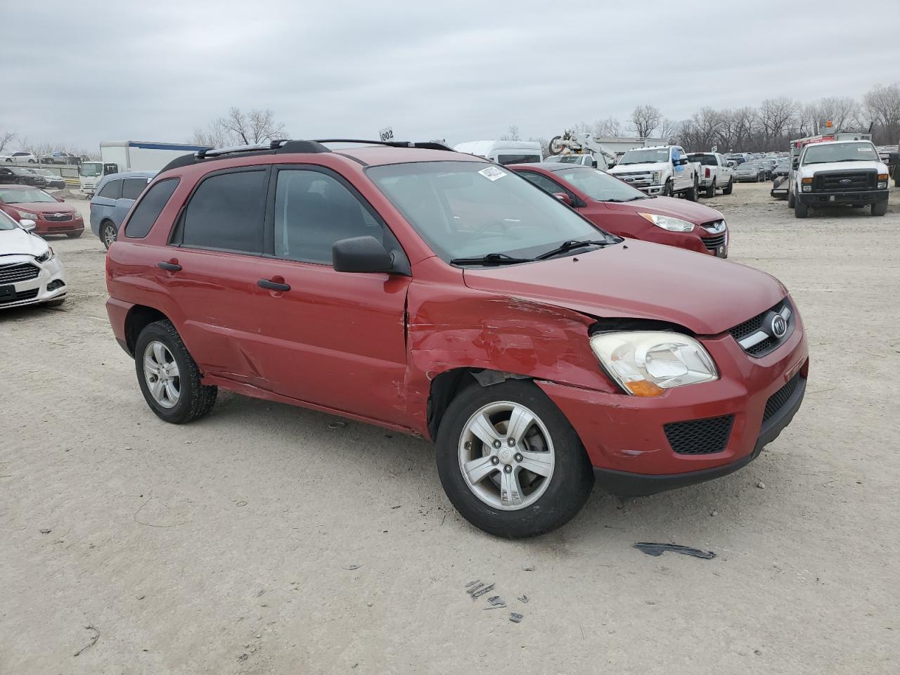 2009 KIA Sportage VIN KNDJF724797635619 Copart auction photo, all over / undercarriage damage thumbnail 4