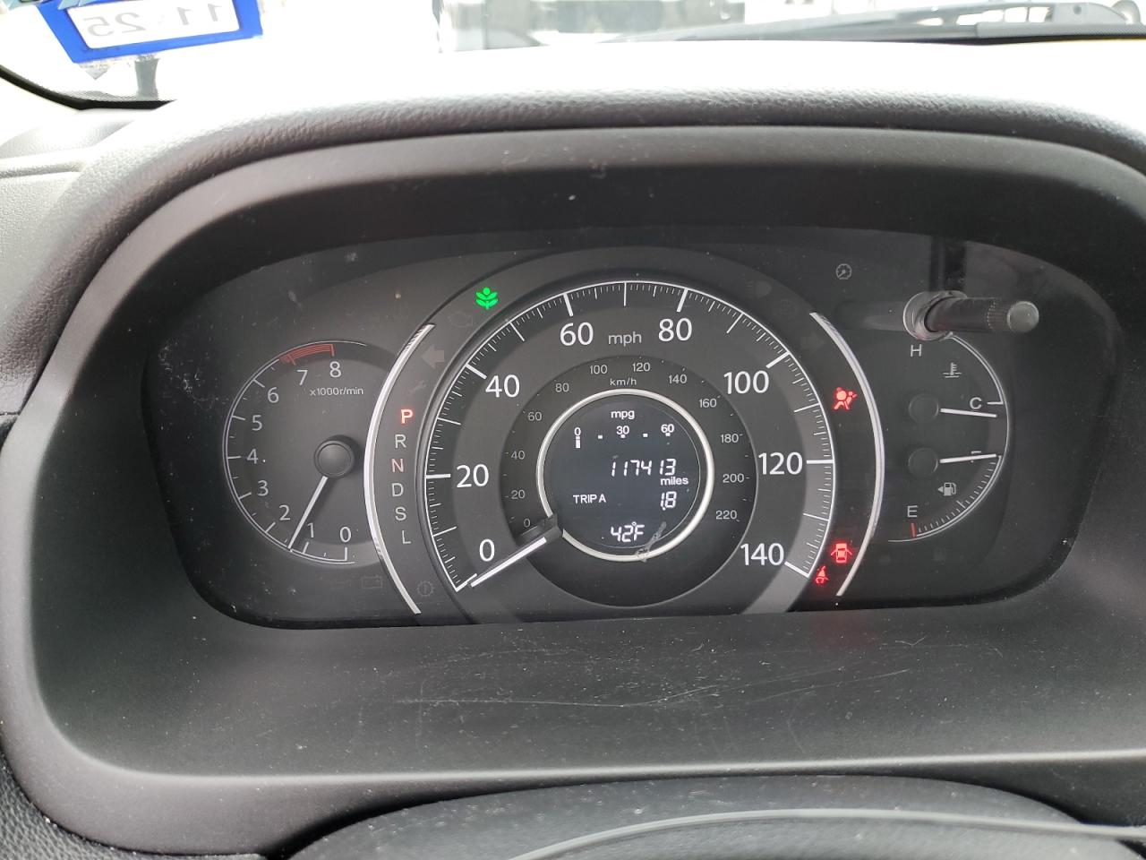 2016 Honda CR-V VIN 3CZRM3H57GG717511 Copart auction photo, front end / side damage thumbnail 9
