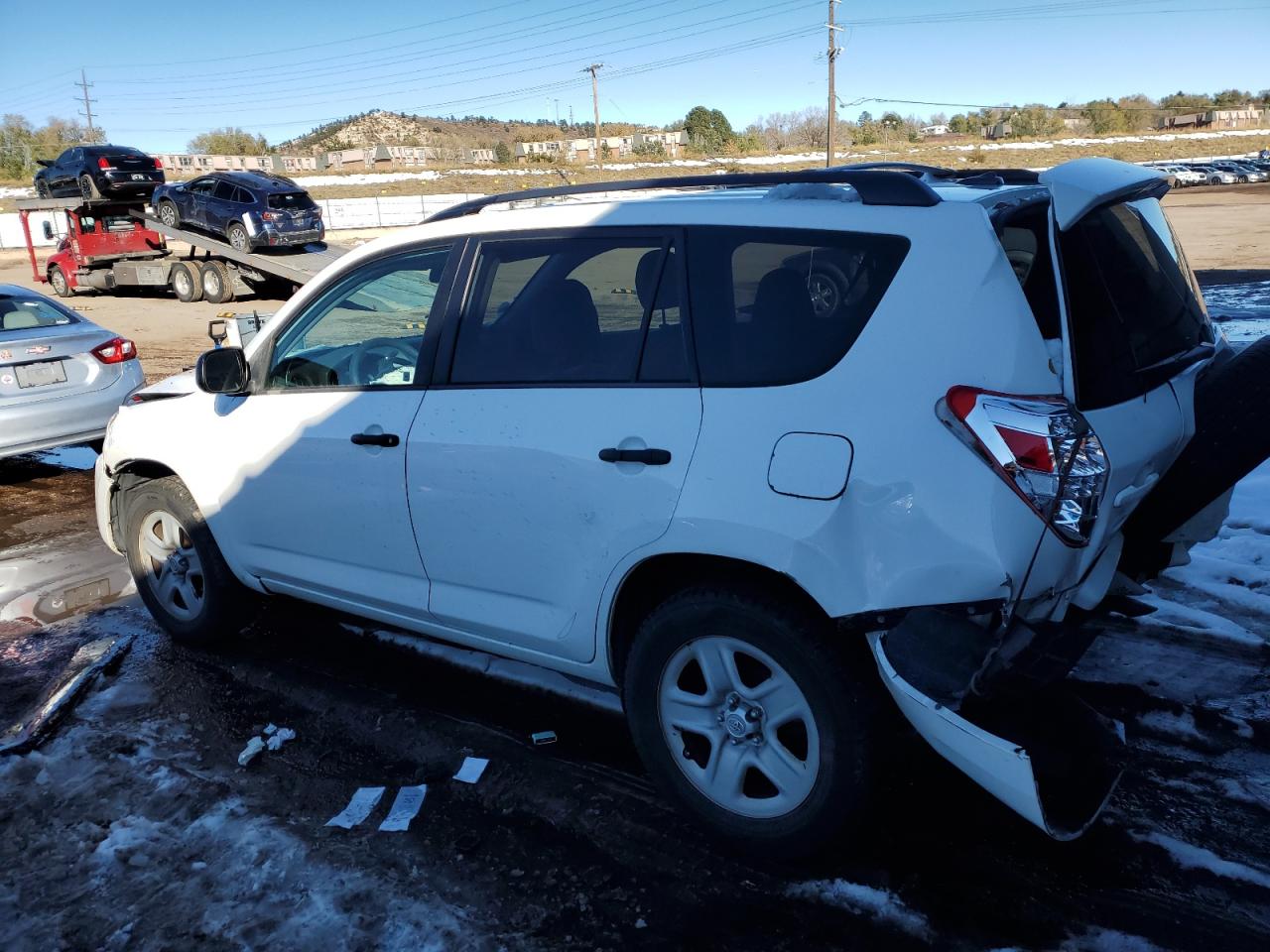 2012 Toyota RAV 4 VIN 2T3ZF4DV6CW110649 Copart auction photo, front end / rear end damage thumbnail 2