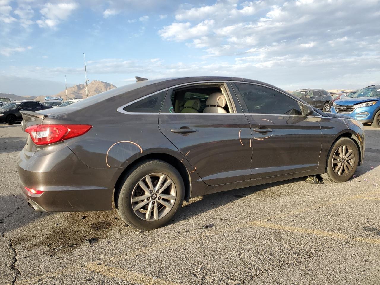 2015 Hyundai Sonata VIN 5NPE24AF0FH026913 Copart auction photo, mechanical damage thumbnail 3