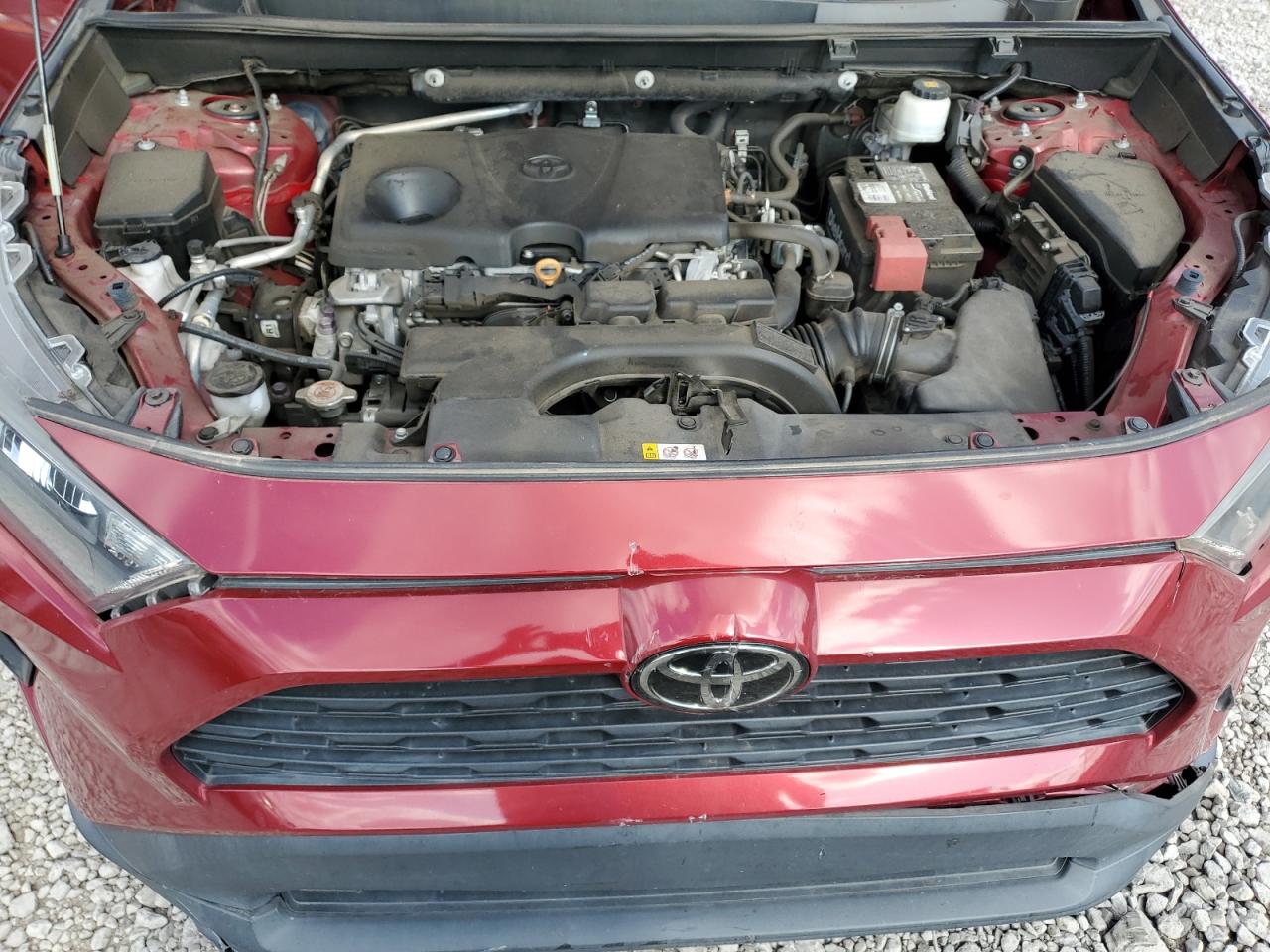 2019 Toyota RAV 4 VIN 2T3H1RFV4KW050874 Copart auction photo, side / front end damage thumbnail 12