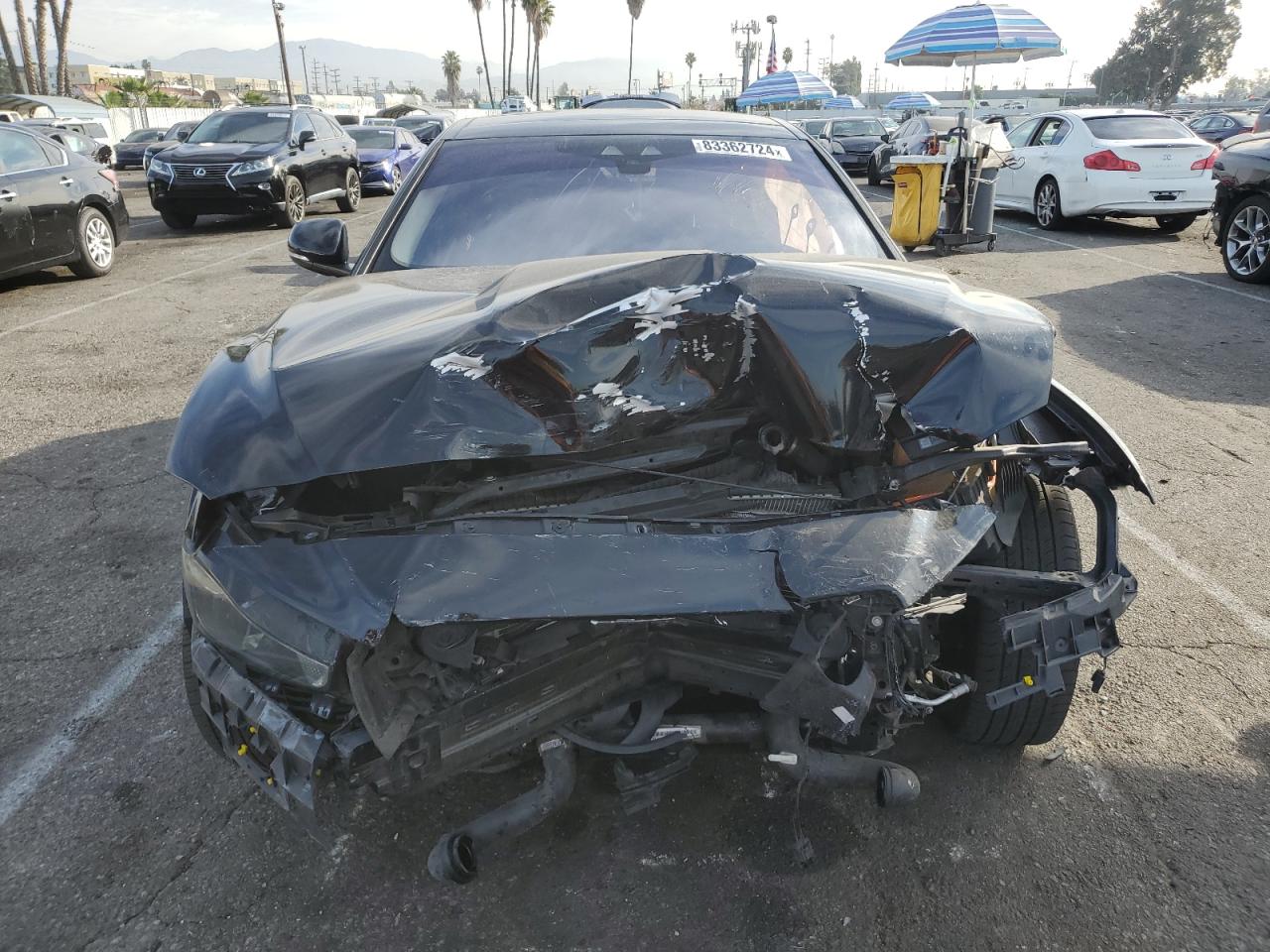 2017 Jaguar XE VIN SAJAR4BG6HA973242 Copart auction photo, side / front end damage thumbnail 5