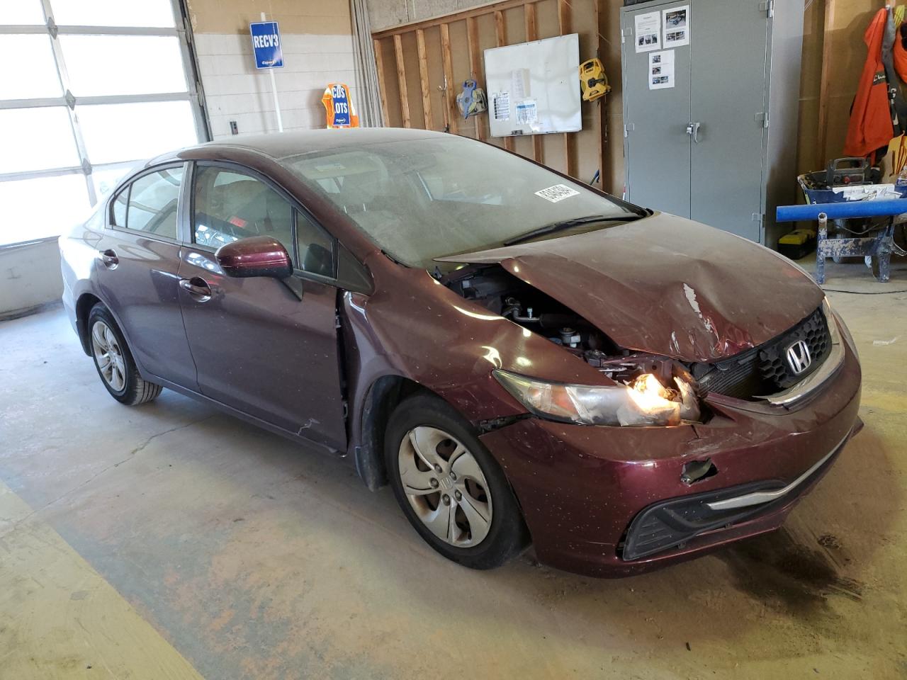 2015 Honda Civic VIN 19XFB2F53FE042424 Copart auction photo, front end / minor dent/scratches damage thumbnail 4