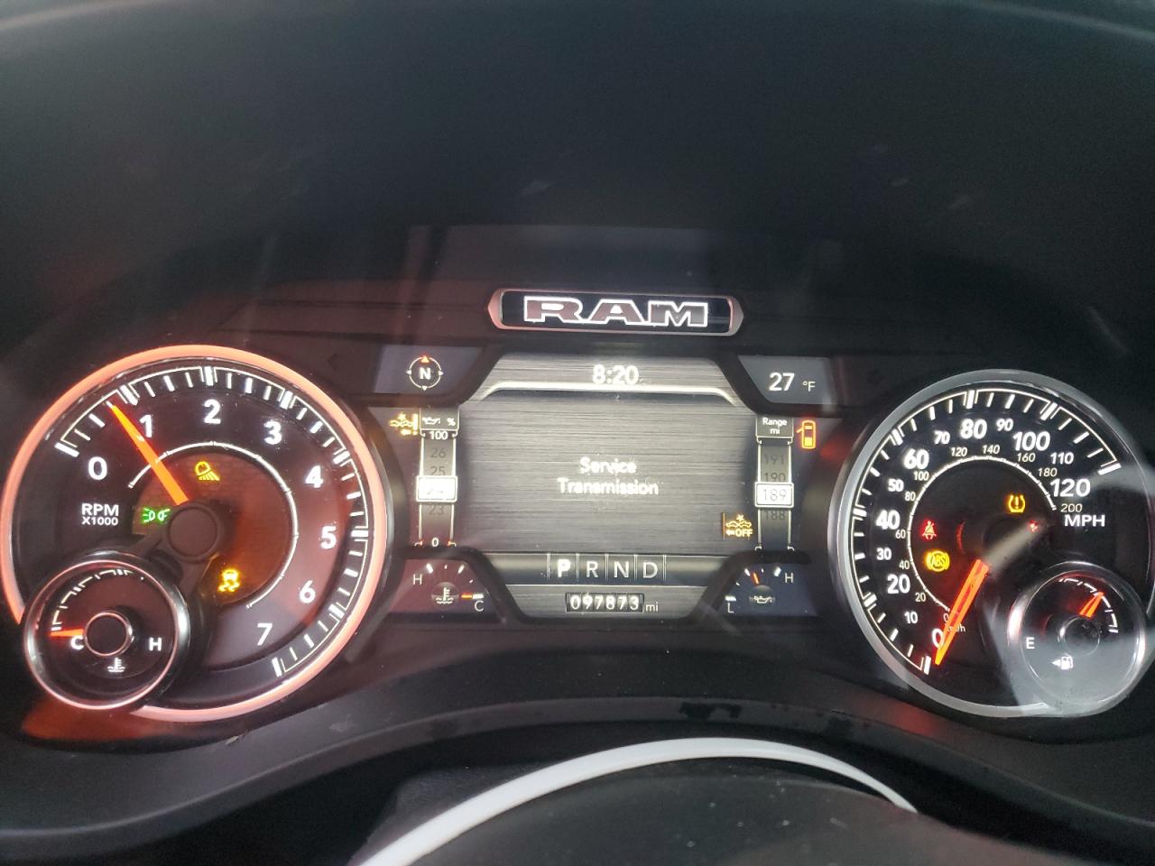 2019 RAM 1500 VIN 1C6SRFJTXKN519922 Copart auction photo, all over damage thumbnail 9