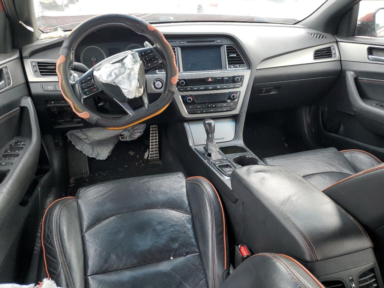 2015 Hyundai Sonata VIN 5NPE34ABXFH074400 Copart auction photo, all over damage thumbnail 8