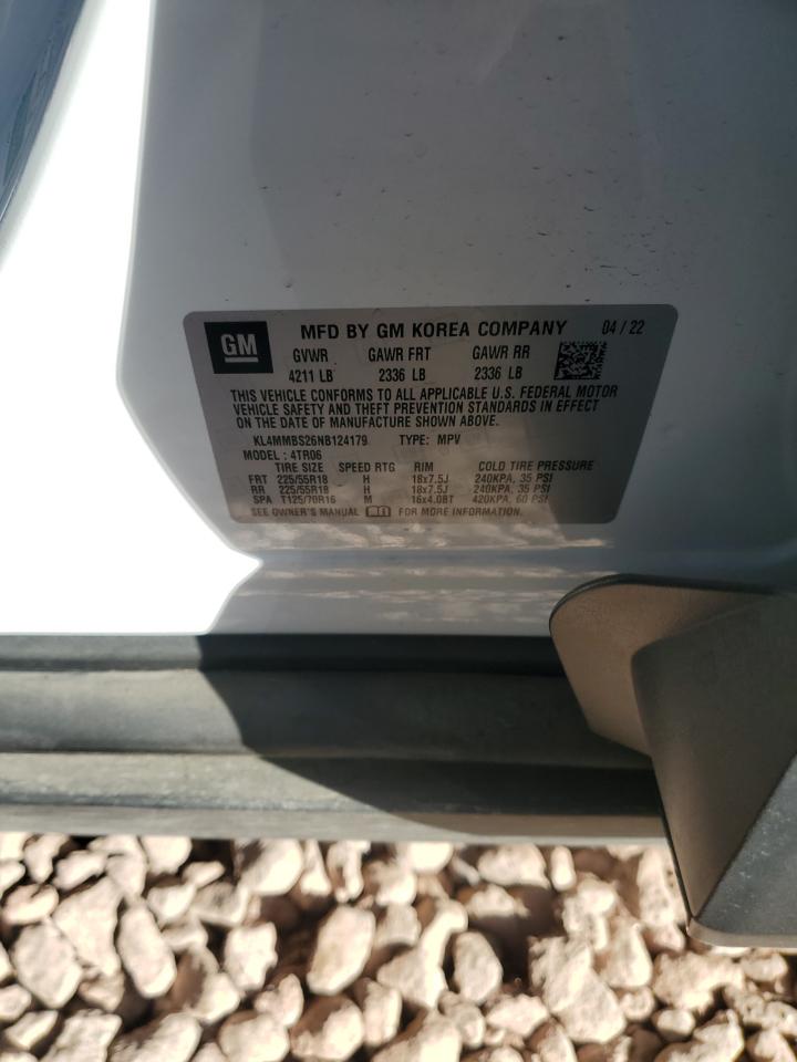2022 Buick Encore VIN KL4MMBS26NB124179 Copart auction photo, front end damage thumbnail 12