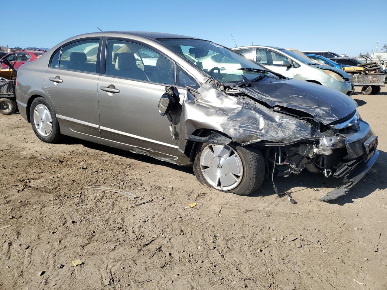 2008 Honda Civic VIN JHMFA36258S002892 Copart auction photo, front end / undercarriage damage thumbnail 4