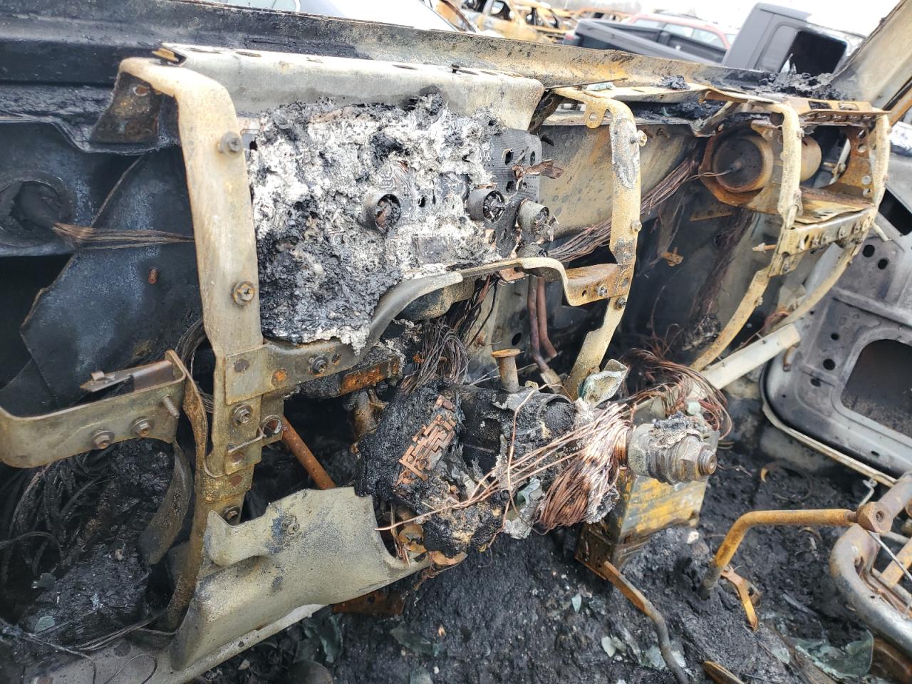 1999 Jeep Wrangler VIN 1J4FY19S0XP455035 Copart auction photo, burn damage thumbnail 9