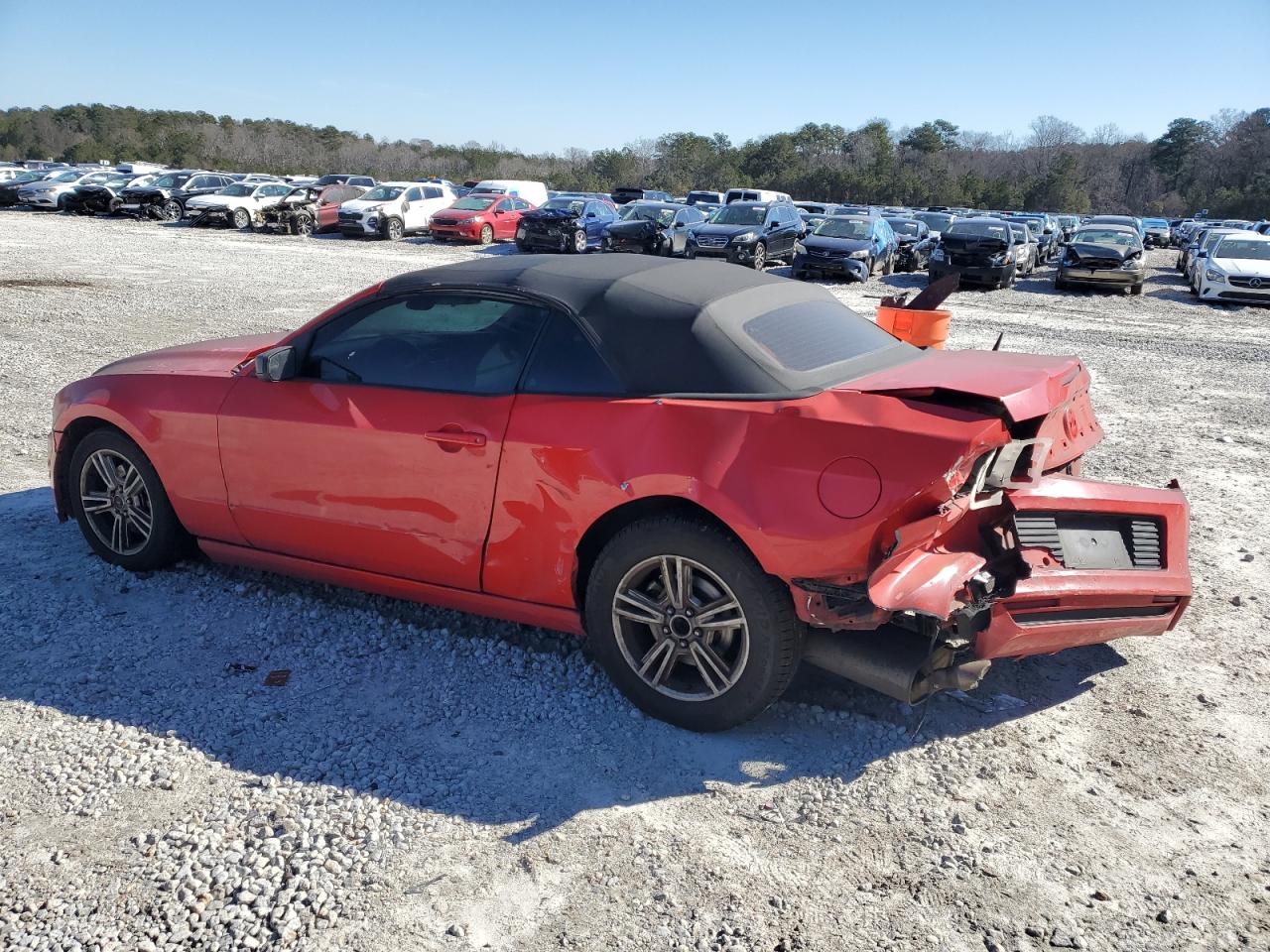 2013 Ford Mustang VIN 1ZVBP8EM1D5237374 Copart auction photo, rear end / minor dent/scratches damage thumbnail 2