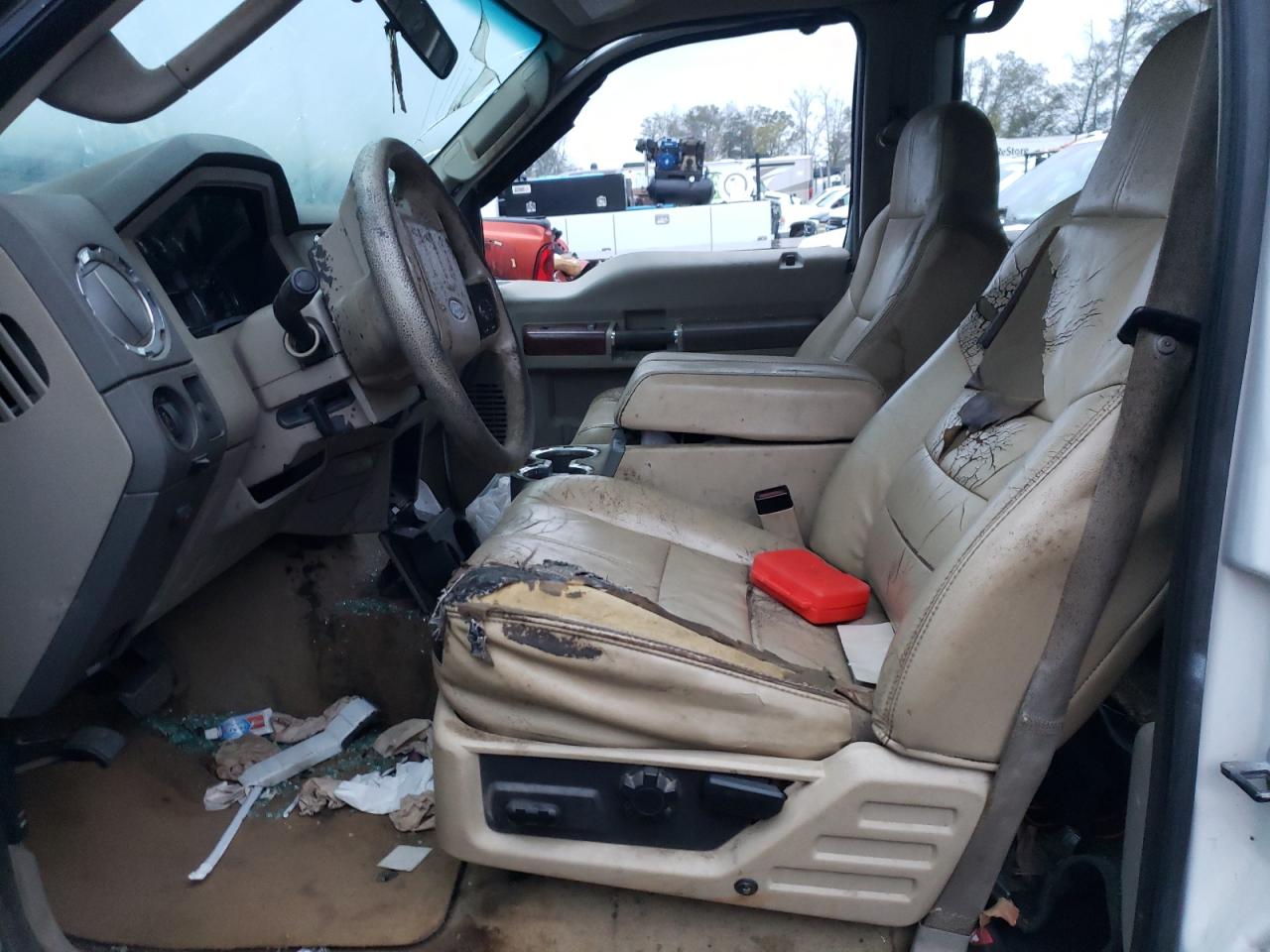 2008 Ford F450 VIN 1FTXW42R98EB14710 Copart auction photo, all over damage thumbnail 7