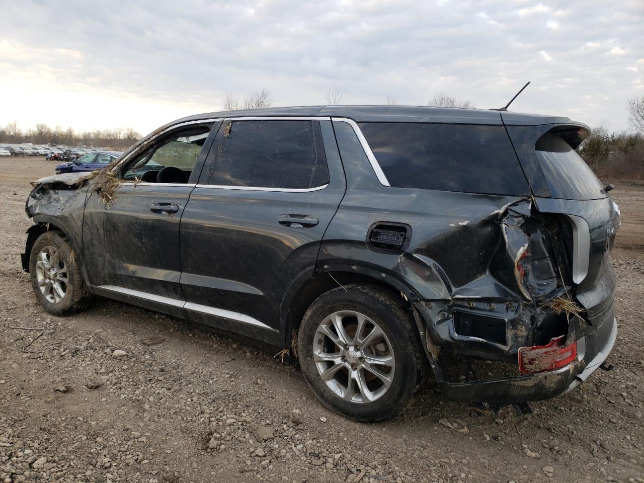 2020 Hyundai Palisade VIN KM8R1DHE8LU057891 Copart auction photo, front end / rear end damage thumbnail 2