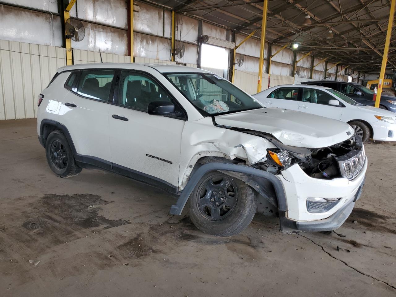 2018 Jeep Compass VIN 3C4NJCAB9JT263368 Copart auction photo, front end damage thumbnail 4
