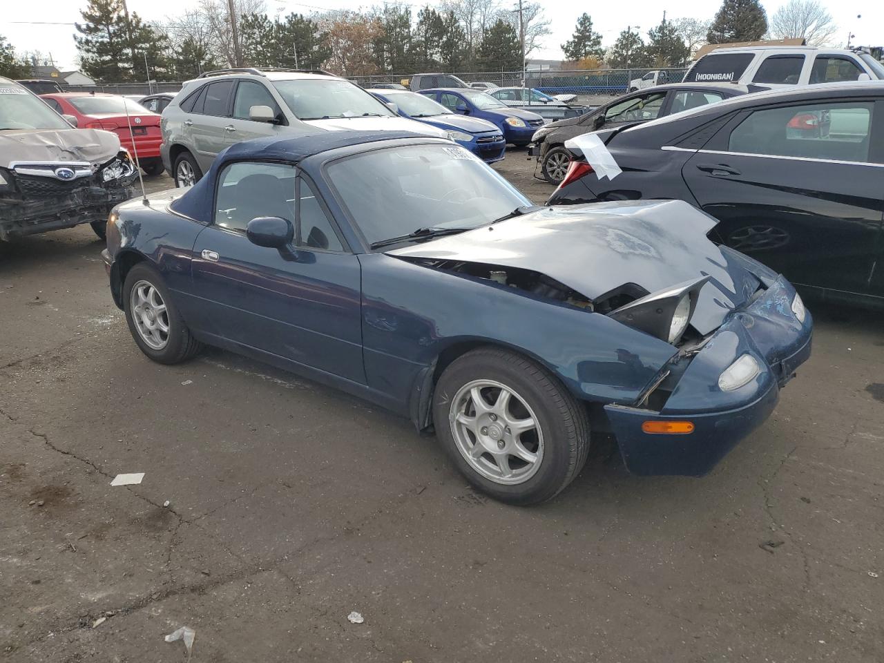 1996 Mazda MX-5 VIN JM1NA3535T0703542 Copart auction photo, front end damage thumbnail 4