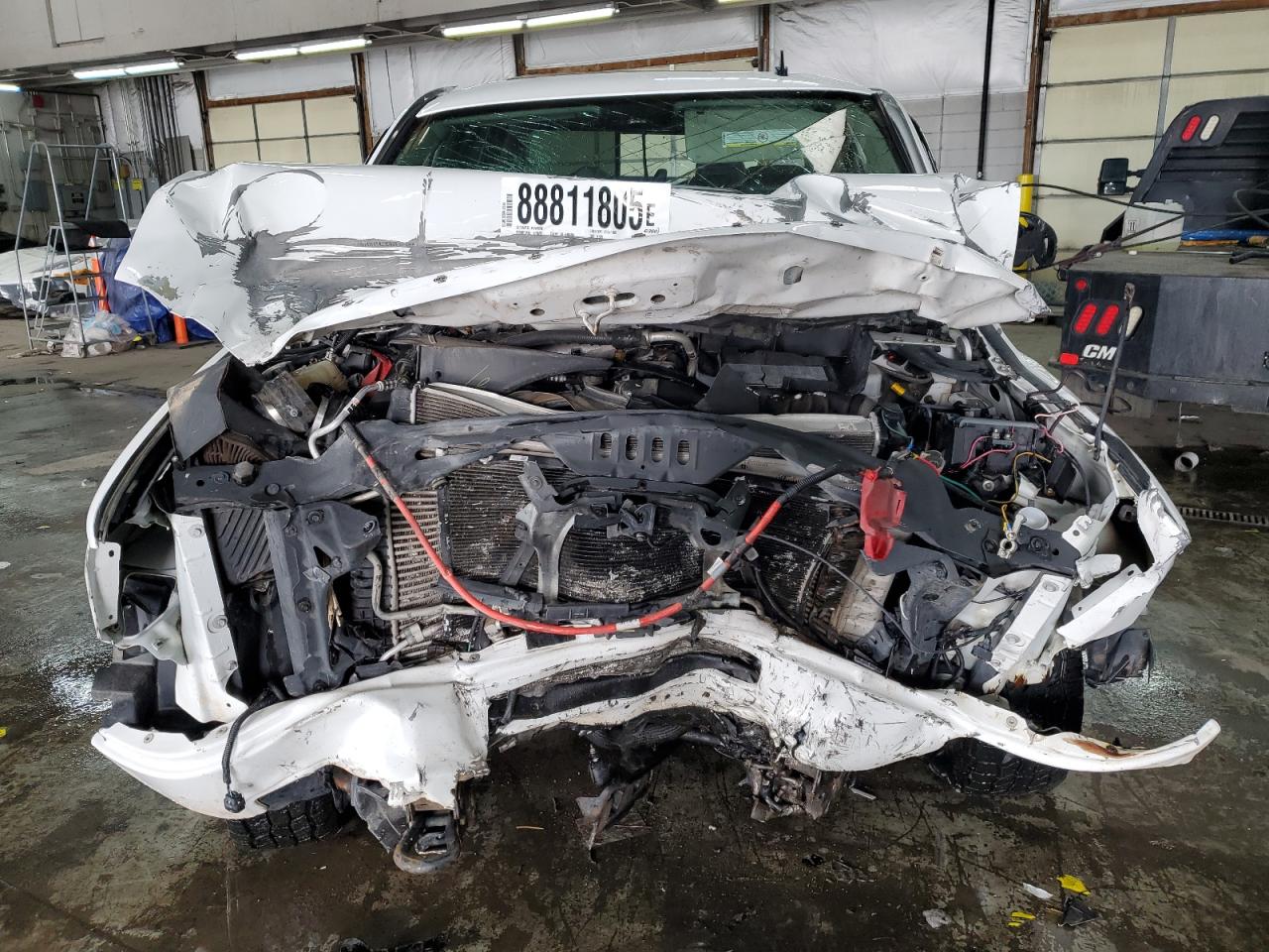 2013 GMC Sierra VIN 1GT125E85DF141501 Copart auction photo, front end / side damage thumbnail 5
