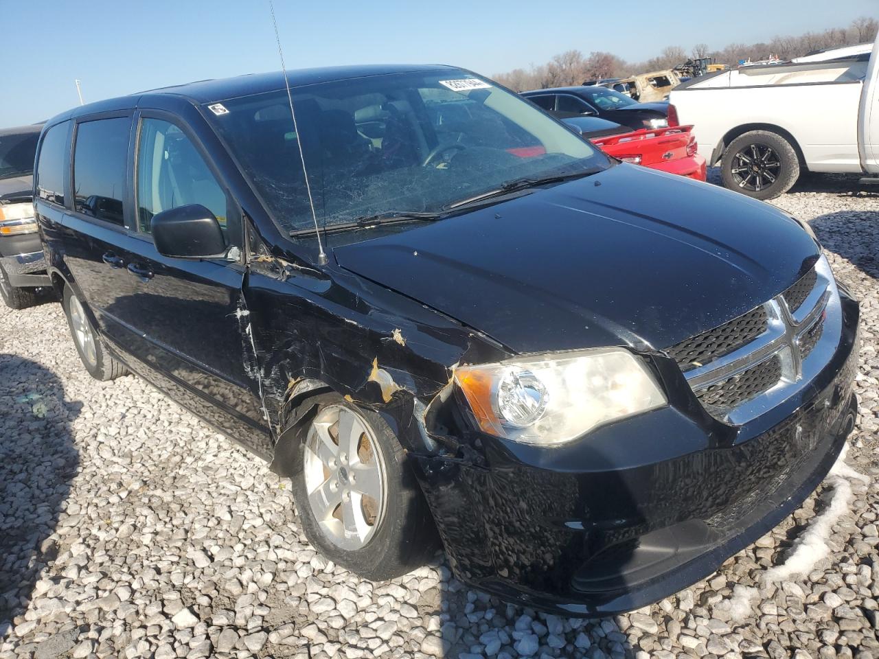 2013 Dodge Caravan VIN 2C4RDGBG4DR634440 Copart auction photo, side damage thumbnail 4