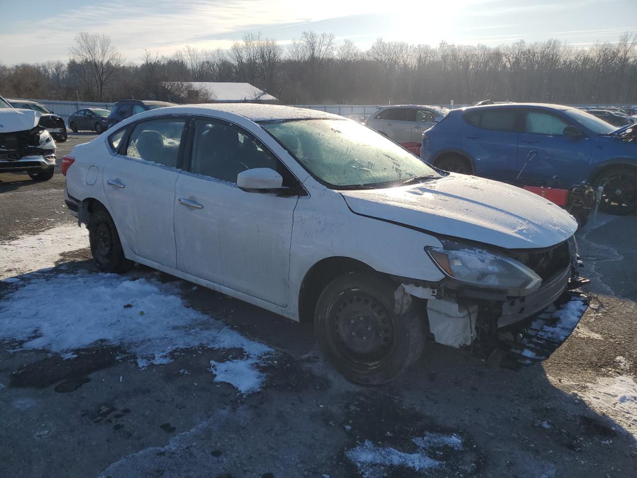 2018 Nissan Sentra VIN 3N1AB7AP3JY295916 Copart auction photo, front end / rear end damage thumbnail 4
