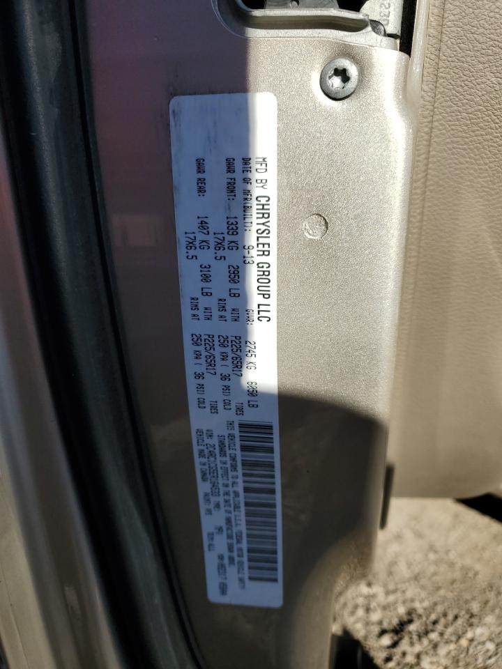 2014 Chrysler Town & Country VIN 2C4RC1CG5ER164533 Copart auction photo, front end / undercarriage damage thumbnail 13
