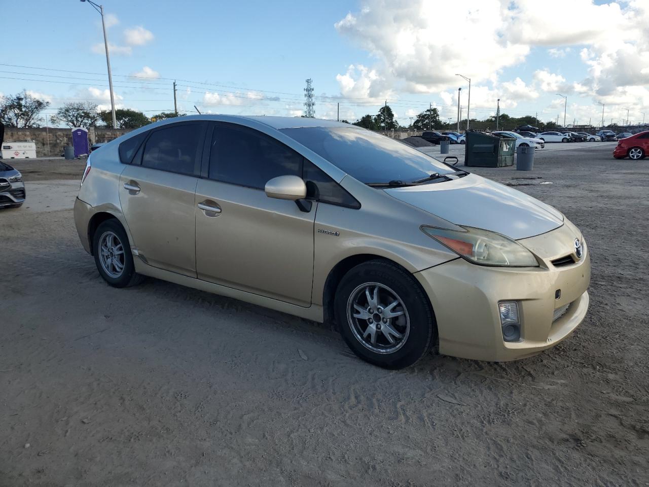 2011 Toyota Prius VIN JTDKN3DU6B0277022 Copart auction photo, rear end / side damage thumbnail 4