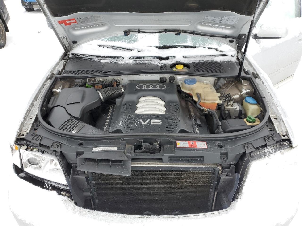 2000 Audi A6 VIN WAULH54B9YN034724 Copart auction photo, front end / undercarriage damage thumbnail 12