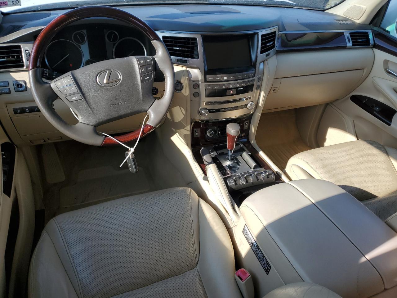 2013 Lexus LX VIN JTJHY7AX0D4131456 Copart auction photo, front end damage thumbnail 8