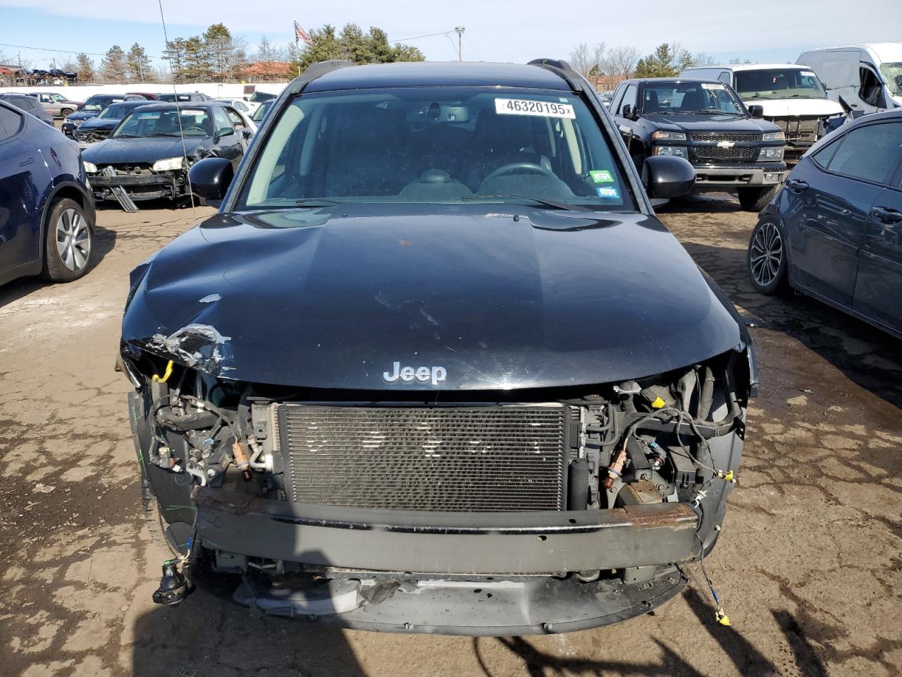 2014 Jeep Compass VIN 1C4NJDEB8ED642230 Copart auction photo, front end damage thumbnail 5