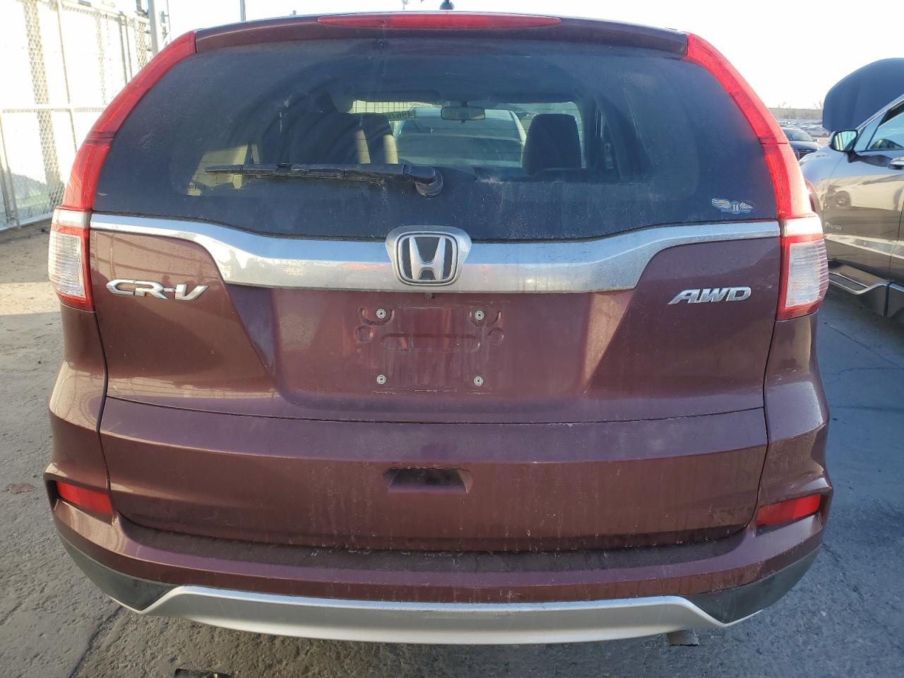 2015 Honda CR-V VIN 2HKRM4H51FH685608 Copart auction photo, front end / side damage thumbnail 6