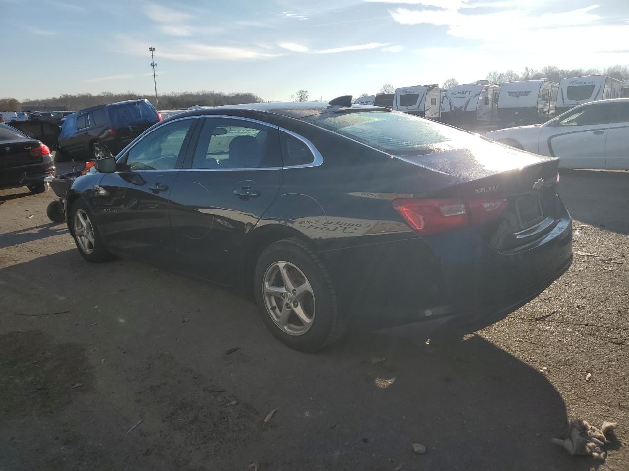 2017 Chevrolet Malibu VIN 1G1ZB5ST6HF283365 Copart auction photo, front end / side damage thumbnail 2