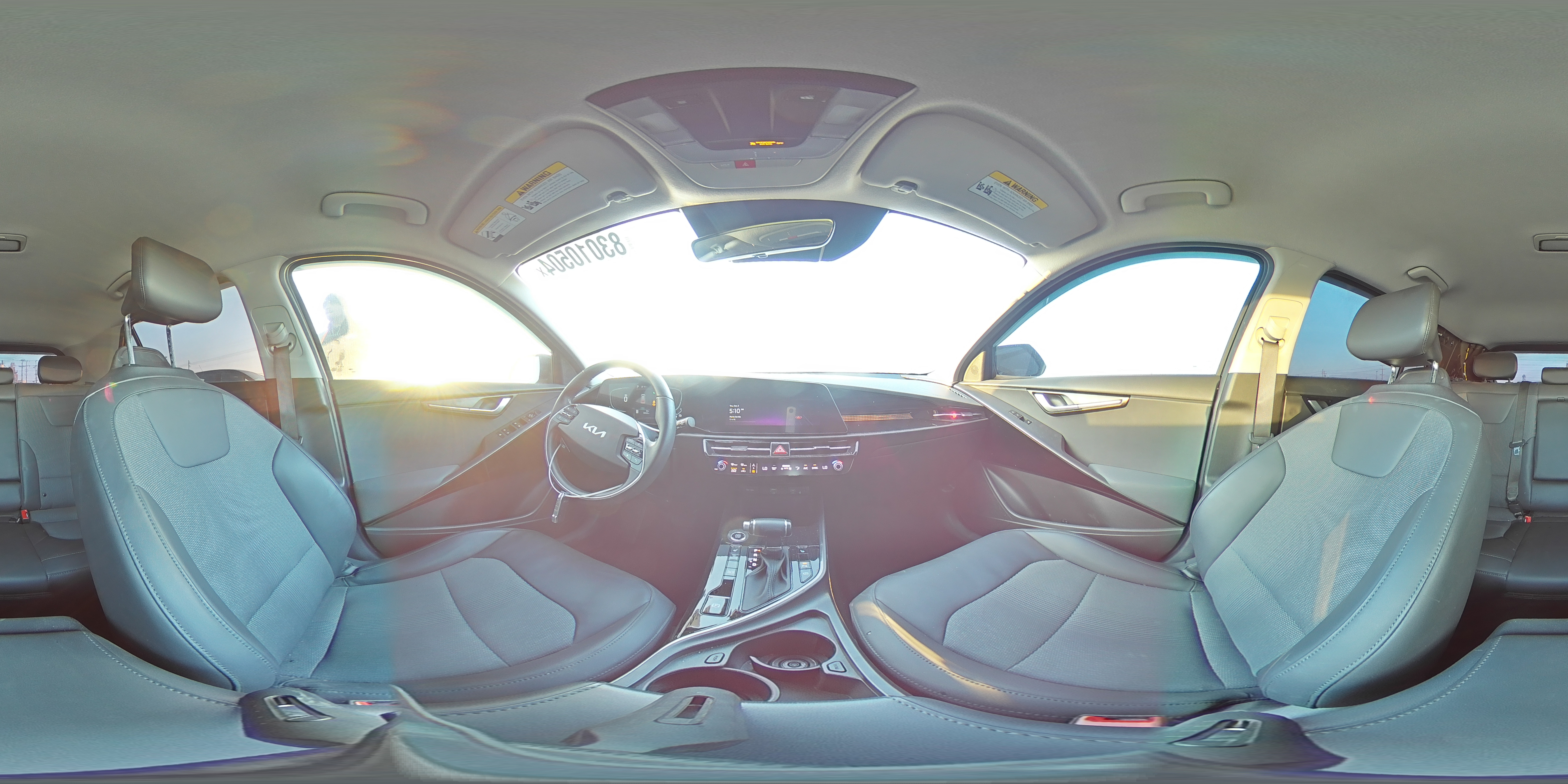 2023 KIA Niro VIN KNDCR3LE4P5059206 Copart auction photo, all over damage thumbnail 14