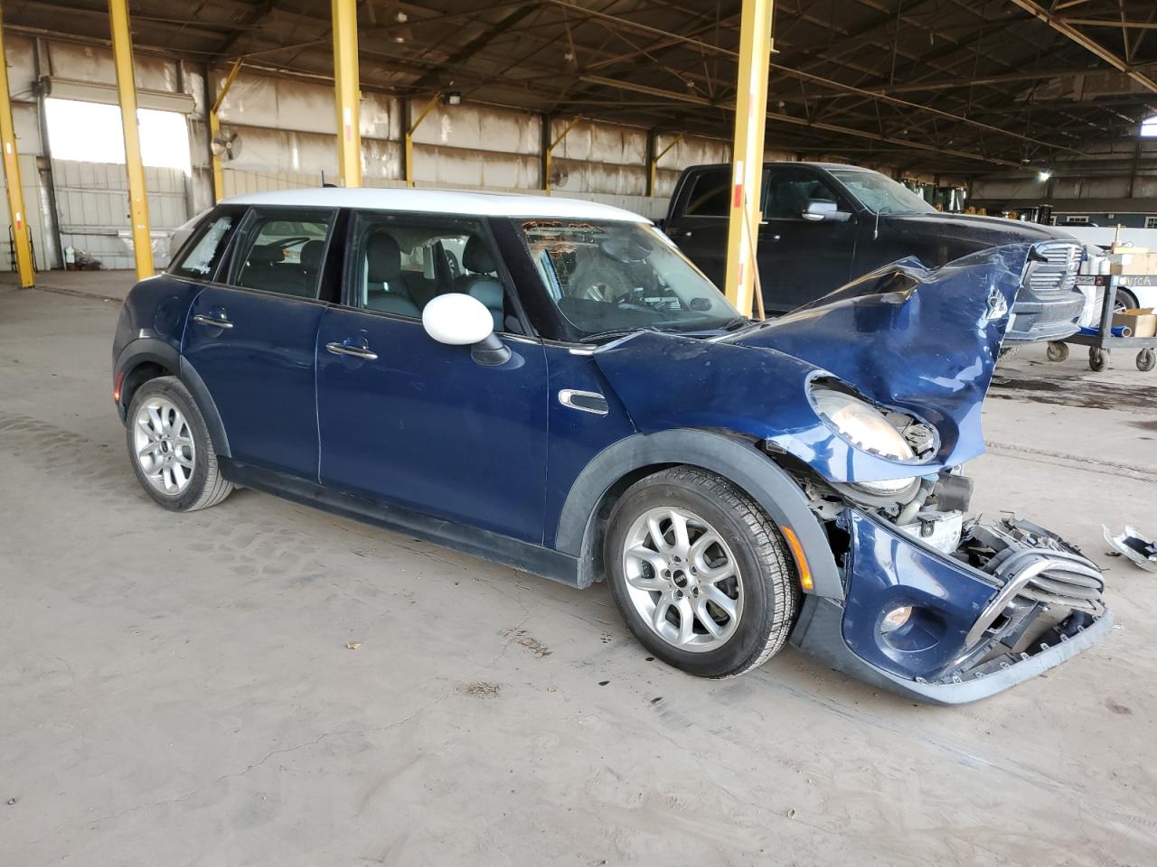 2016 MINI Cooper VIN WMWXU1C53G2D10187 Copart auction photo, front end / mechanical damage thumbnail 4