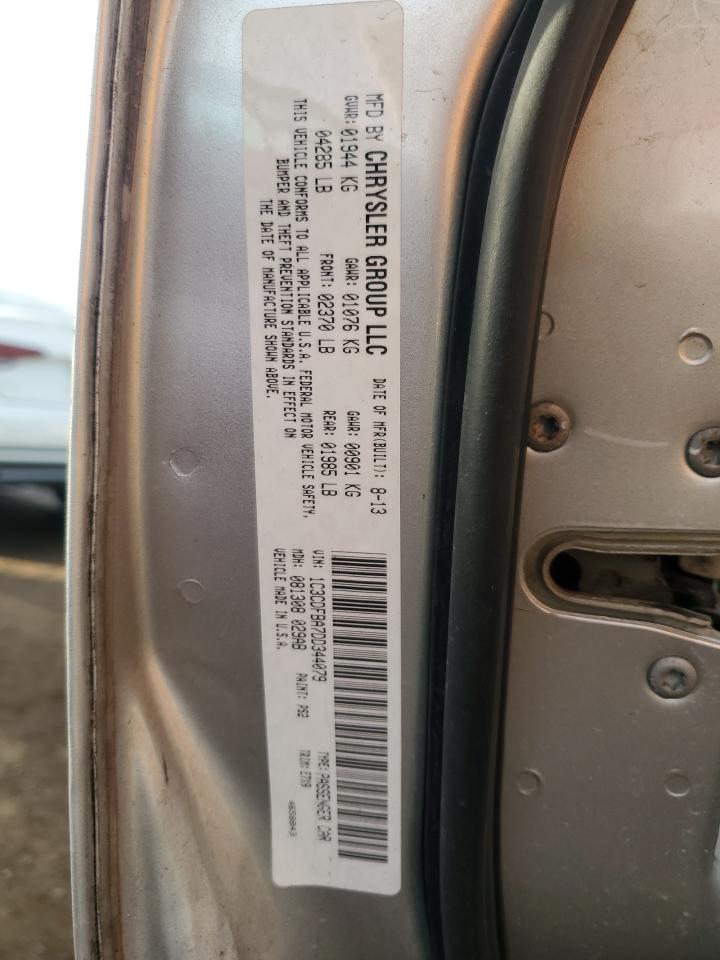 2013 Dodge Dart VIN 1C3CDFBA7DD344079 Copart auction photo, all over / undercarriage damage thumbnail 13
