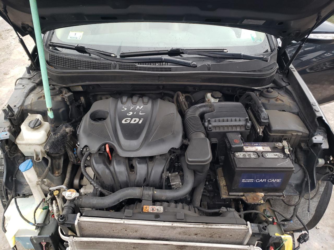 2013 Hyundai Sonata VIN 5NPEC4AC4DH573747 Copart auction photo, front end / side damage thumbnail 11