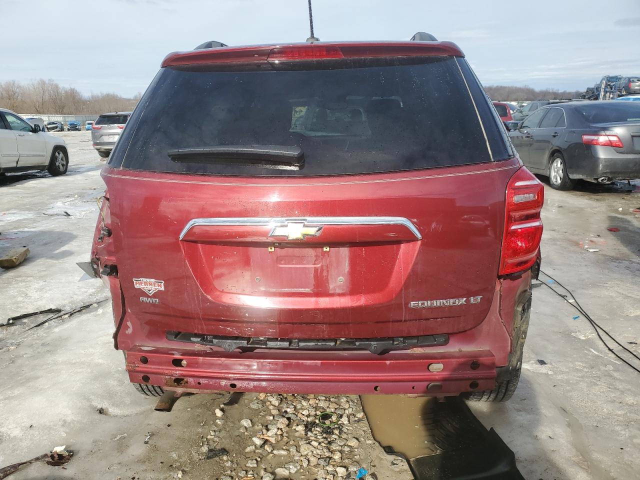 2016 Chevrolet Equinox VIN 2GNFLFEKXG6249428 Copart auction photo, rear end damage thumbnail 6