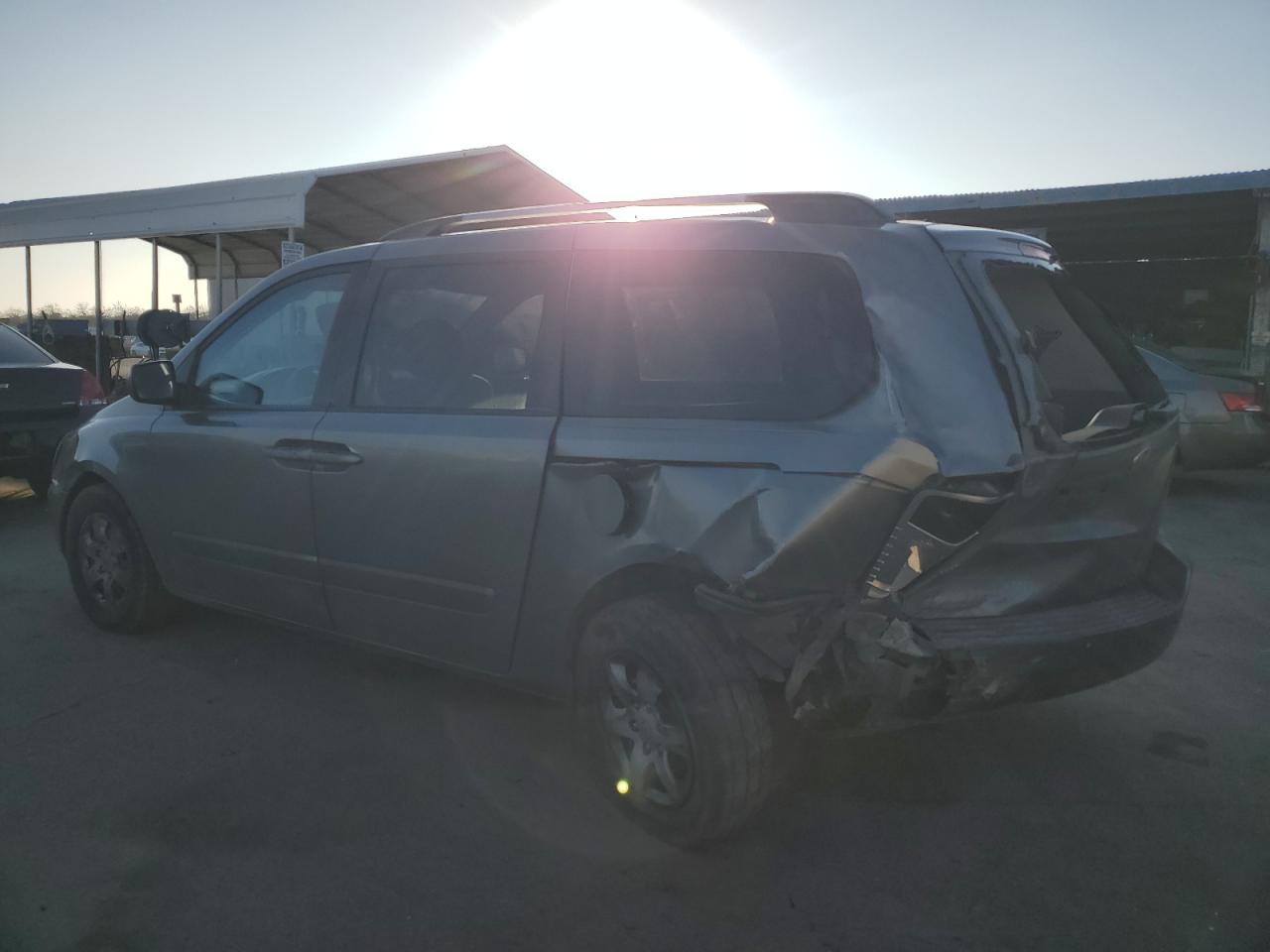 2010 KIA Sedona VIN KNDMG4C38A6339548 Copart auction photo, rear end / undercarriage damage thumbnail 2