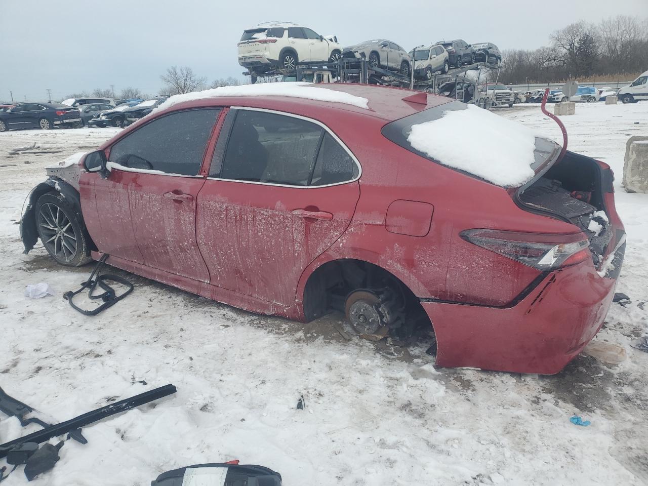 2021 Toyota Camry VIN 4T1T11BK9MU042479 Copart auction photo, vandalism damage thumbnail 2