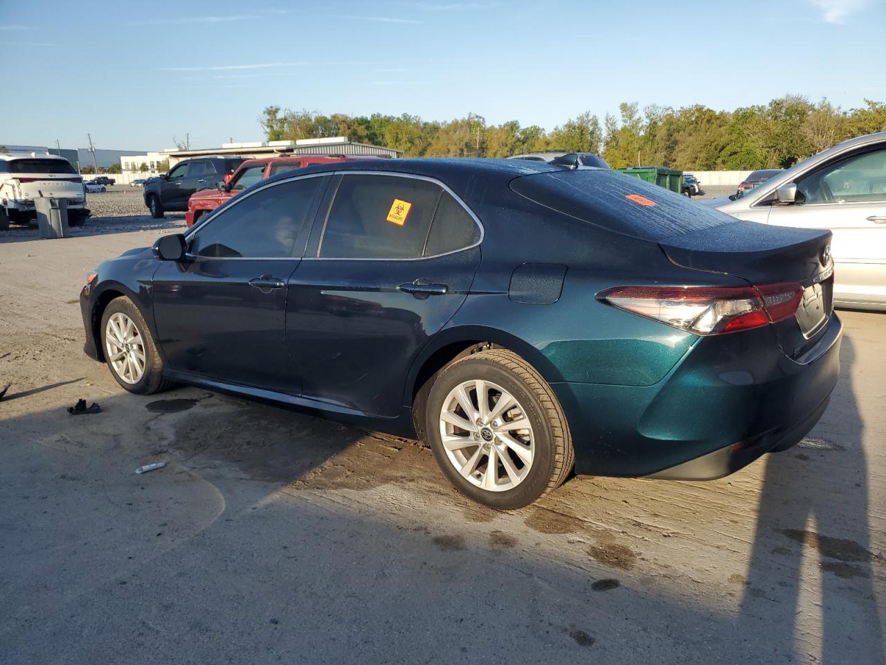 2021 Toyota Camry VIN 4T1C11AK6MU455168 Copart auction photo, side / rear end damage thumbnail 2