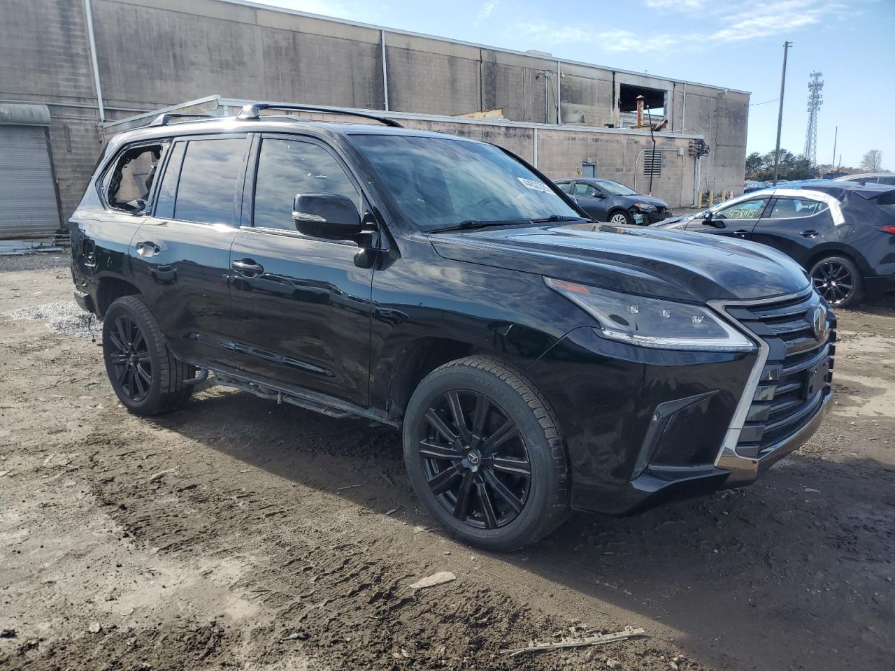 2021 Lexus LX VIN JTJDY7AX3M4334050 Copart auction photo, rear end / stripped damage thumbnail 4