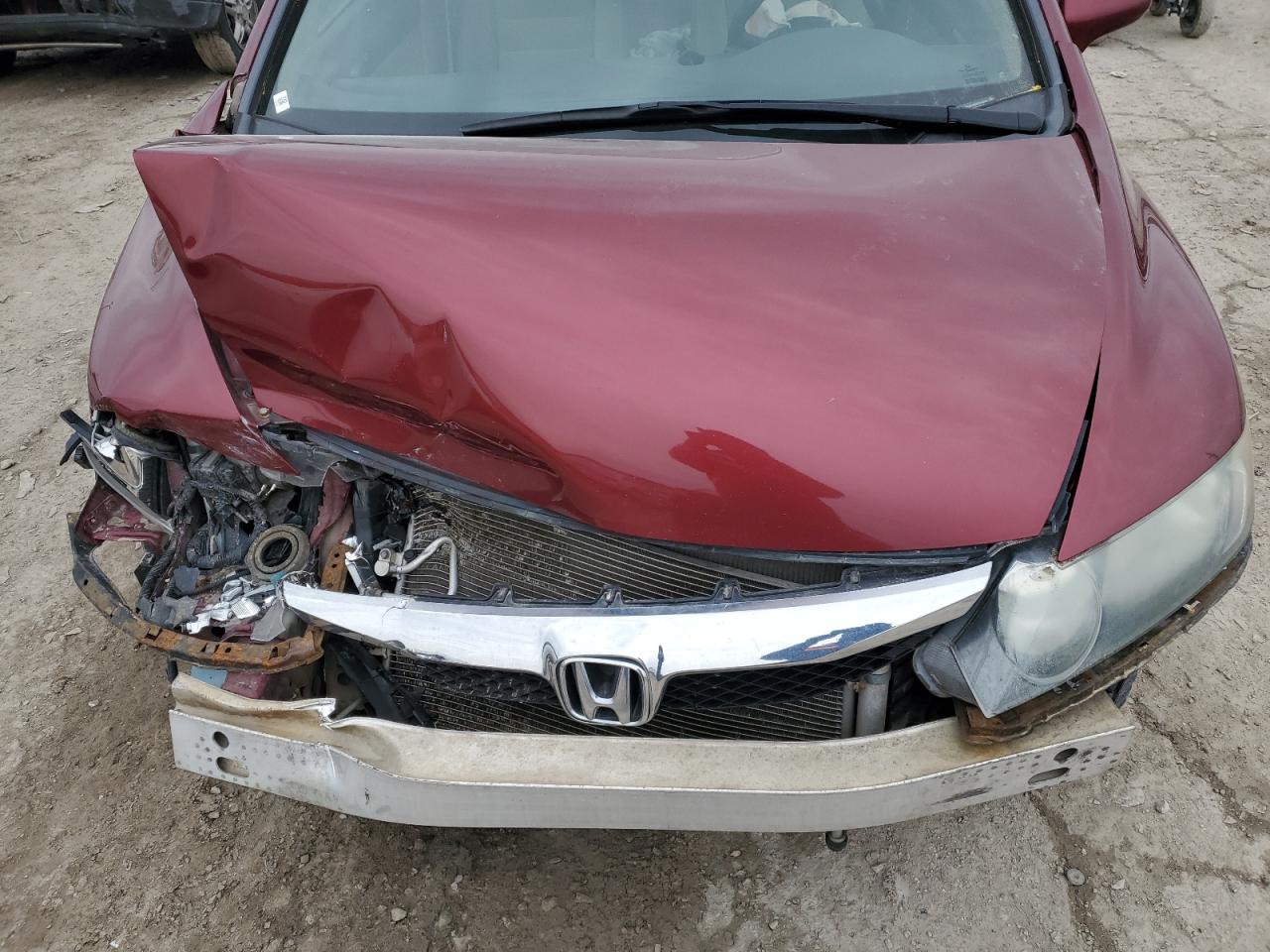 2010 Honda Civic VIN 19XFA1F57AE034302 Copart auction photo, front end / mechanical damage thumbnail 12