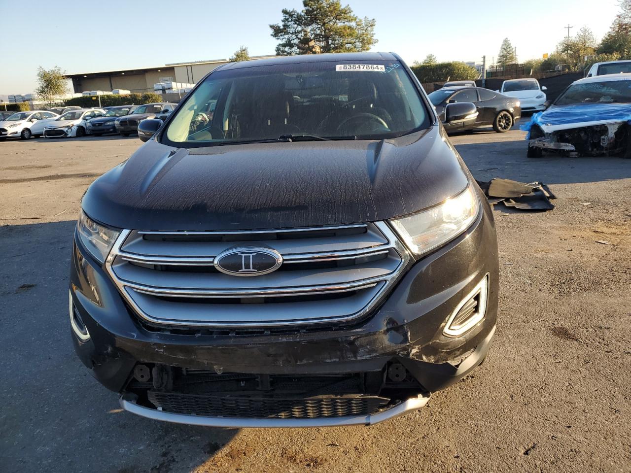 2017 Ford Edge VIN 2FMPK4K97HBB31525 Copart auction photo, front end damage thumbnail 5