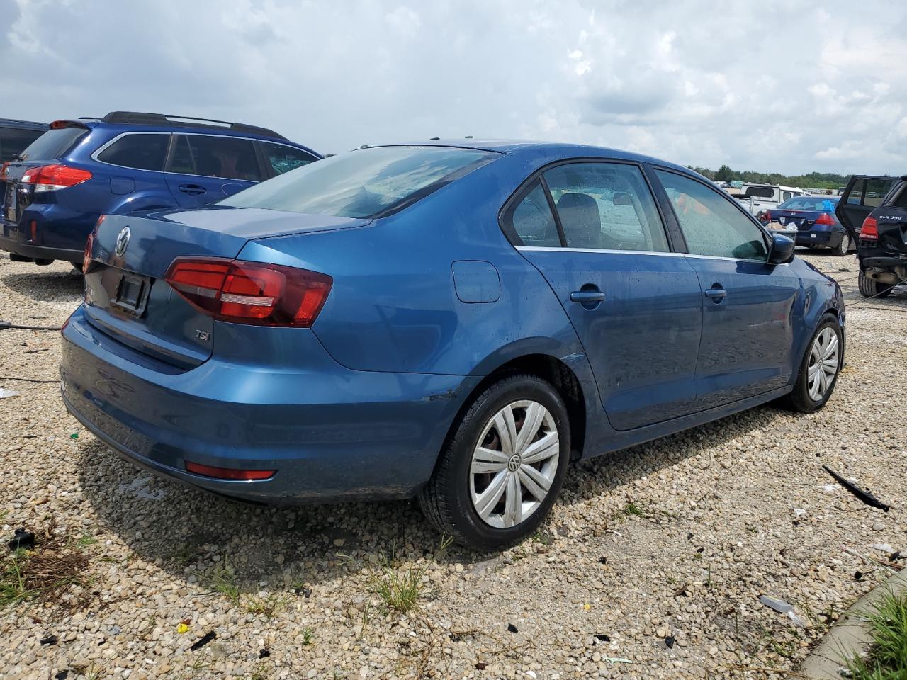 2017 Volkswagen Jetta VIN 3VW2B7AJXHM342550 Copart auction photo, front end / rear end damage thumbnail 3