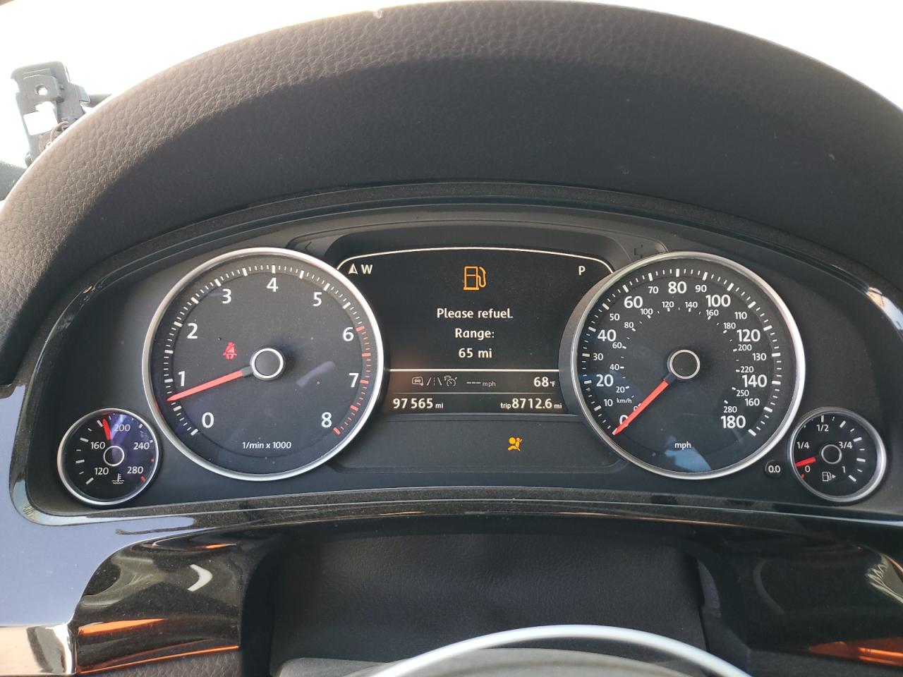 2017 Volkswagen Touareg VIN WVGRF7BP7HD000974 Copart auction photo, hail / all over damage thumbnail 9