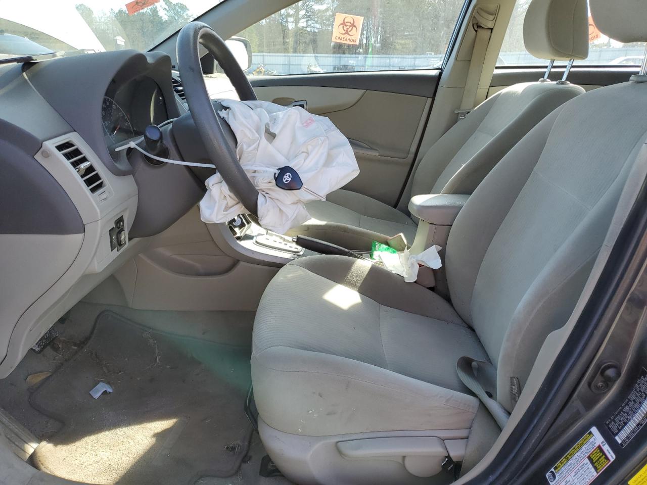 2010 Toyota Corolla VIN 2T1BU4EE8AC314365 Copart auction photo, front end / side damage thumbnail 7