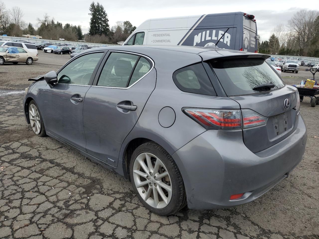 2012 Lexus CT VIN JTHKD5BH7C2103369 Copart auction photo, front end / side damage thumbnail 2