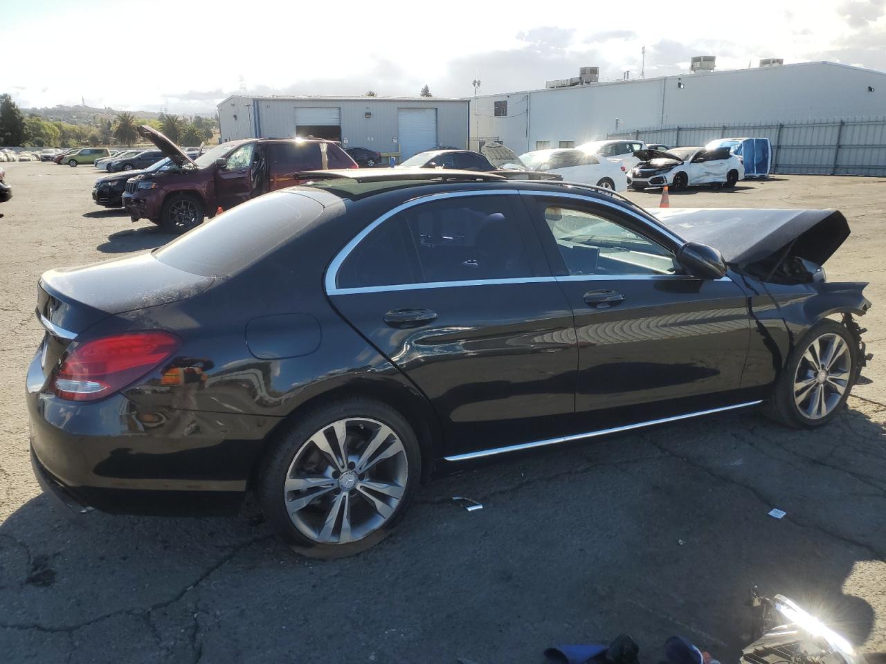 2016 Mercedes-Benz C-klasse VIN 55SWF4JB3GU159945 Copart auction photo, front end damage thumbnail 3