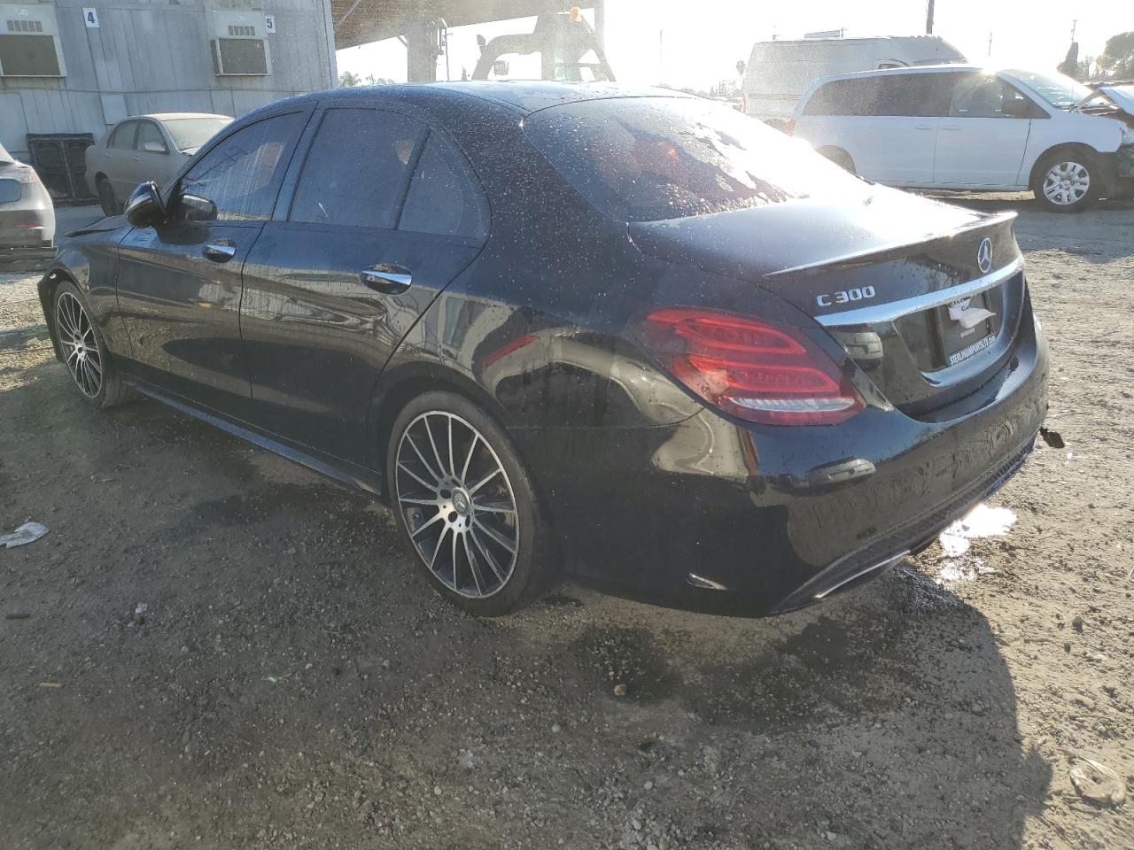 2016 Mercedes-Benz C-klasse VIN 55SWF4JB9GU156385 Copart auction photo, front end damage thumbnail 2