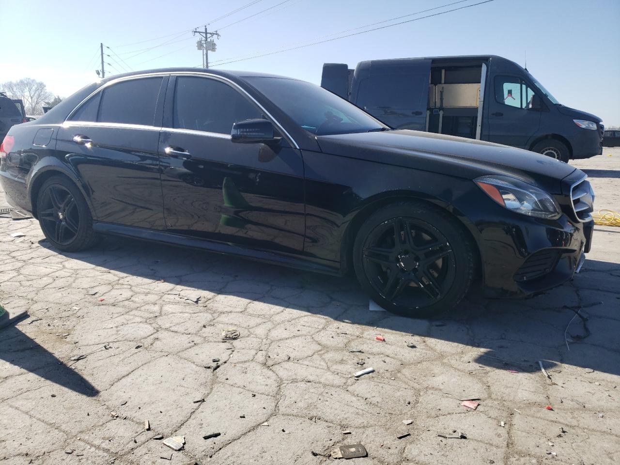 2014 Mercedes-Benz E-klasse VIN WDDHF8JB3EA804493 Copart auction photo, all over damage thumbnail 4