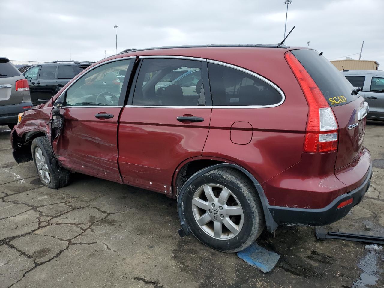 2007 Honda CR-V VIN JHLRE38517C066353 Copart auction photo, frame damage / all over damage thumbnail 2