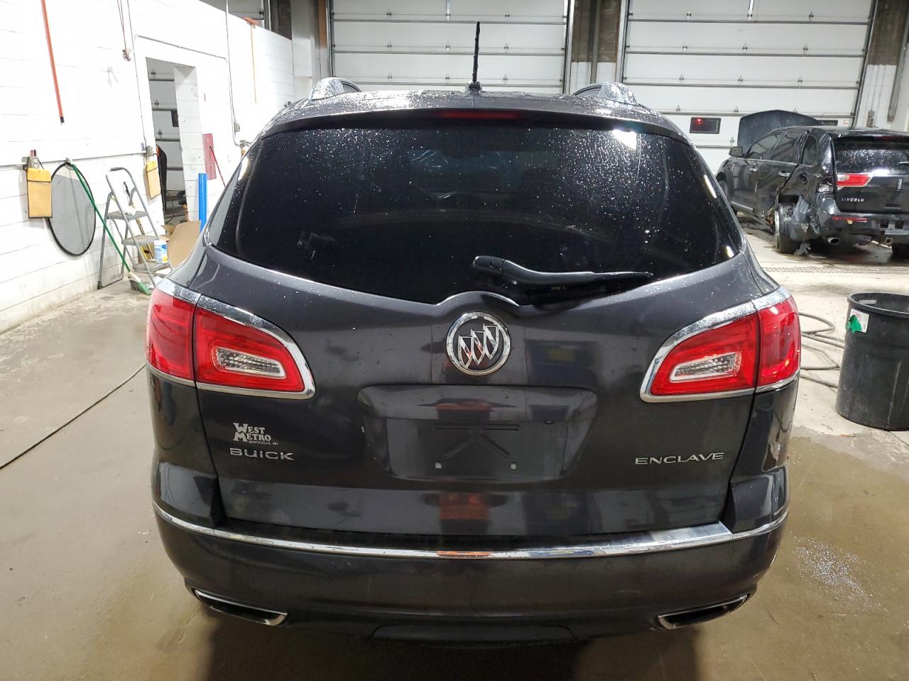 2014 Buick Enclave VIN 5GAKRBKD1EJ295607 Copart auction photo, front end damage thumbnail 6