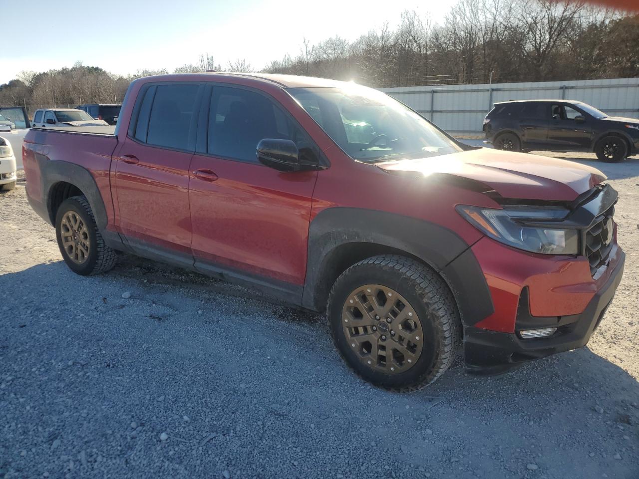 2021 Honda Ridgeline VIN 5FPYK3F19MB015903 Copart auction photo, front end damage thumbnail 4