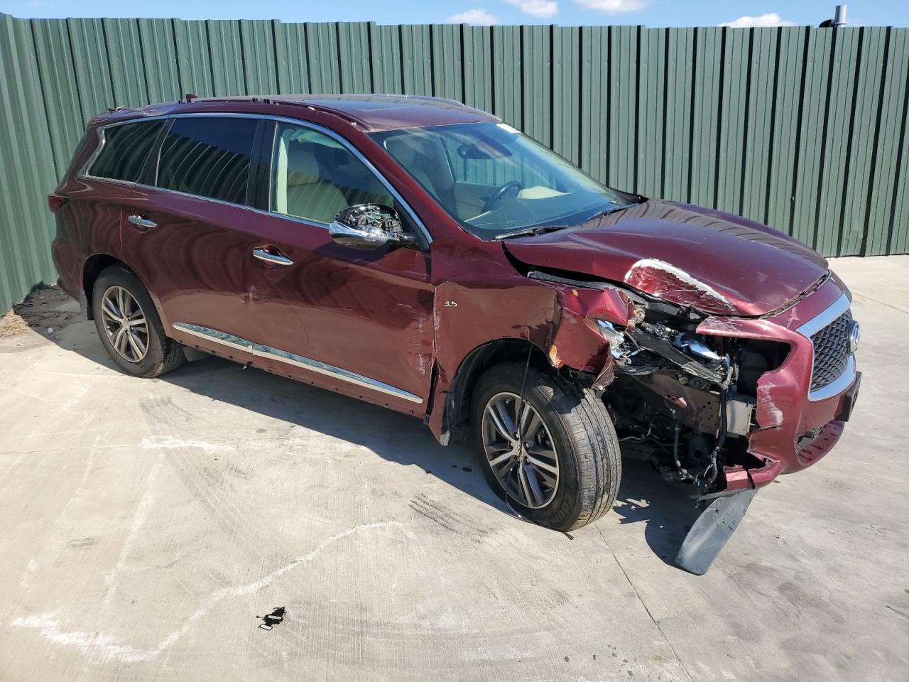 2019 Infiniti QX60 VIN 5N1DL0MM2KC520476 Copart auction photo, undercarriage / all over damage thumbnail 4