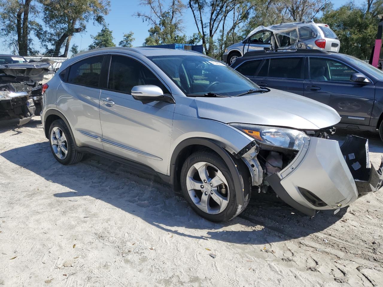 2016 Honda HR-V VIN 3CZRU5H70GM720443 Copart auction photo, front end damage thumbnail 4